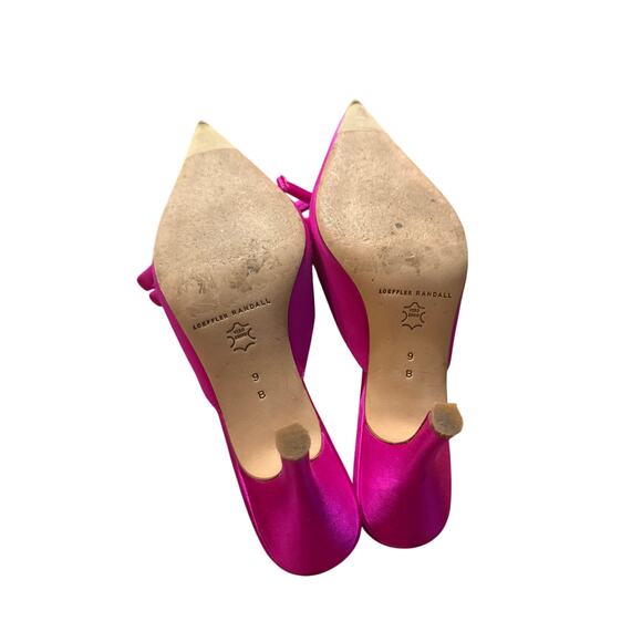Loeffler Randall Amyra Bow Kitten Mule in Pink Sz. 9 - Picture 5 of 10